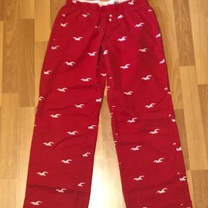 Hollister small red sleep pants